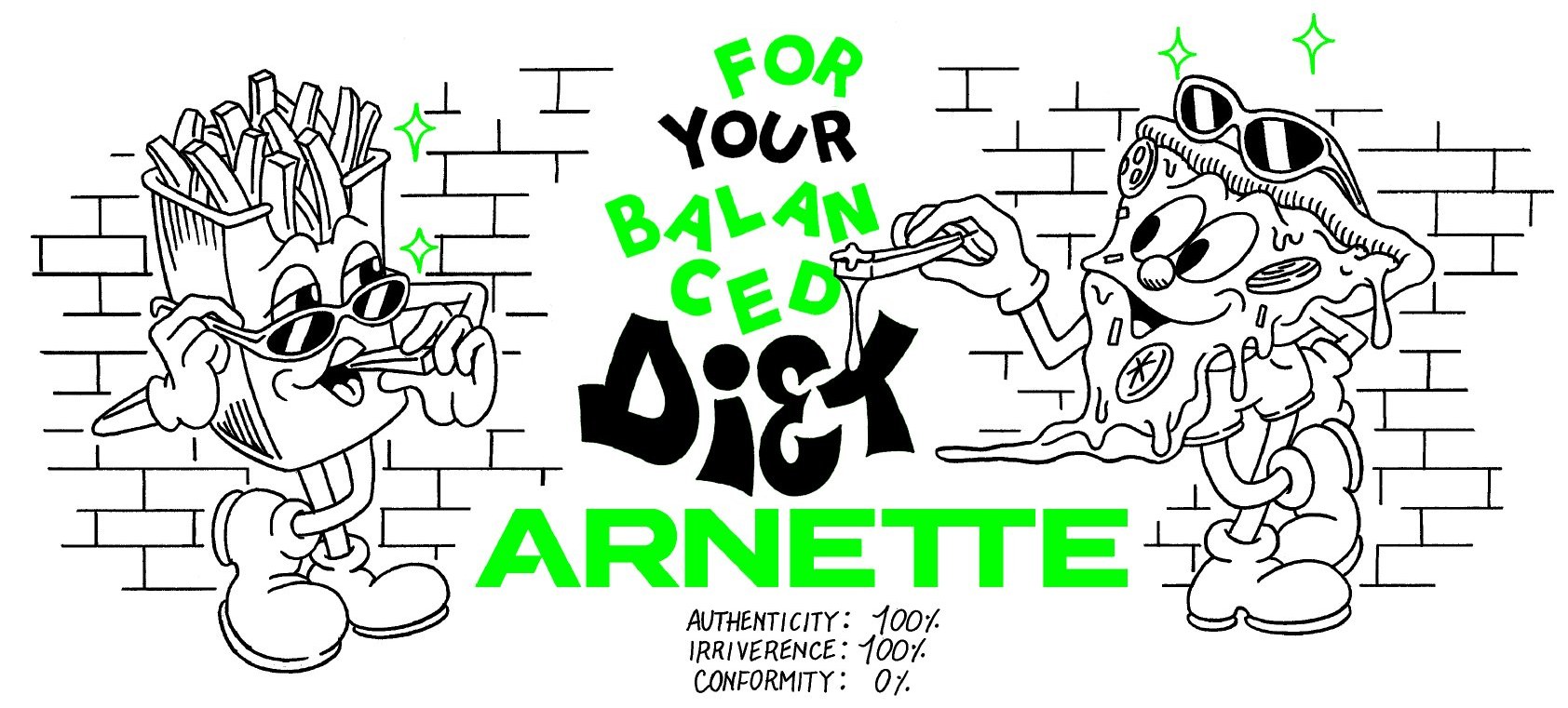 Arnette — final artwork: For Your Balanced Diet, by Marcello Mosca